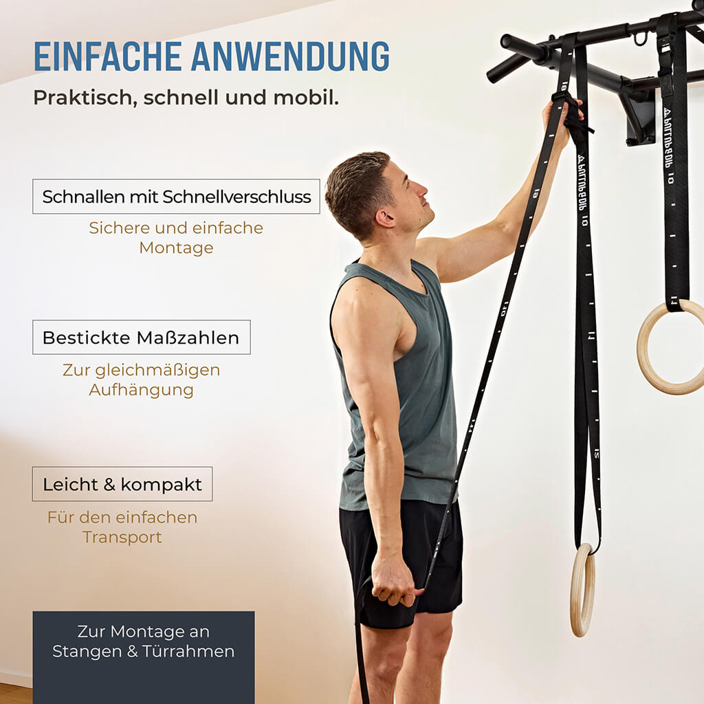 pullup-dip-turnringe-aus-holz-inkl-gurten-beutel-und-t-ranker image 3
