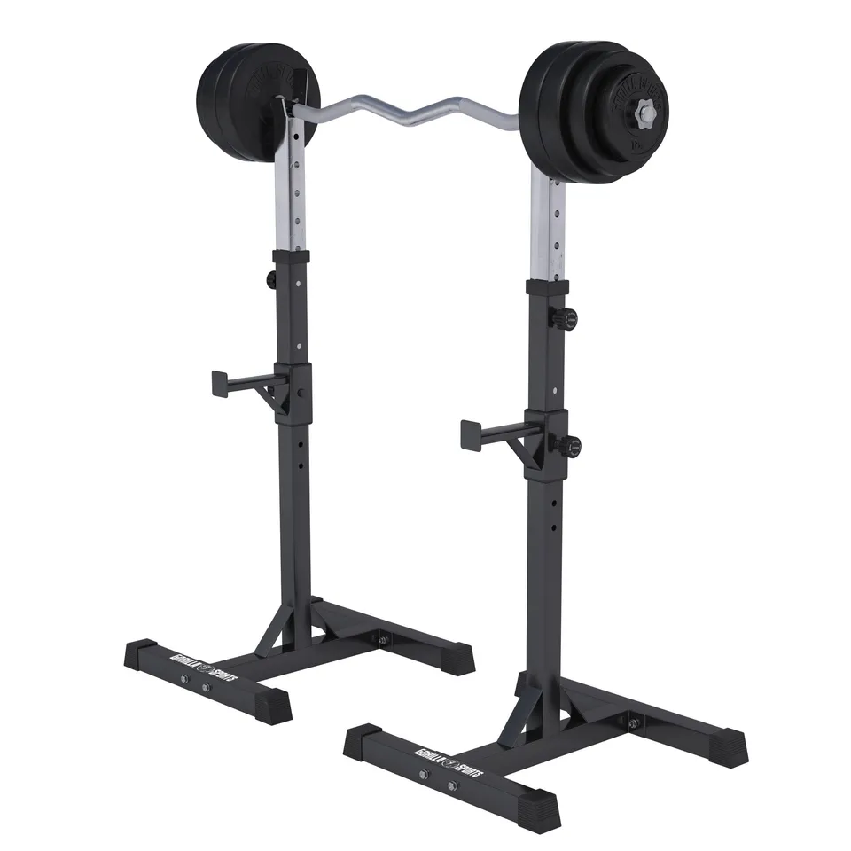 gorilla-sports-squat-rack-hantelst-nder-set-mit-curlset-kunststoff-35-kg image 1