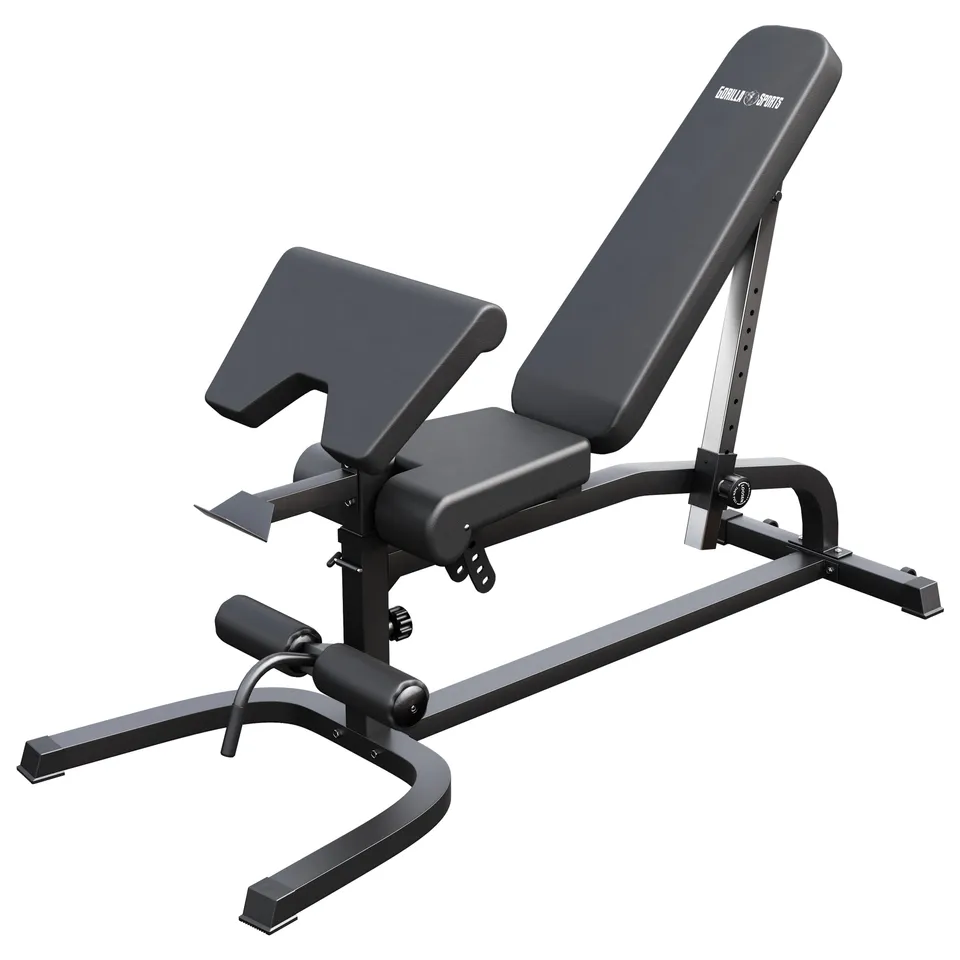 gorilla-sports-schr-gbank-verstellbar-inkl-beinstrecker-und-curlpult image 1