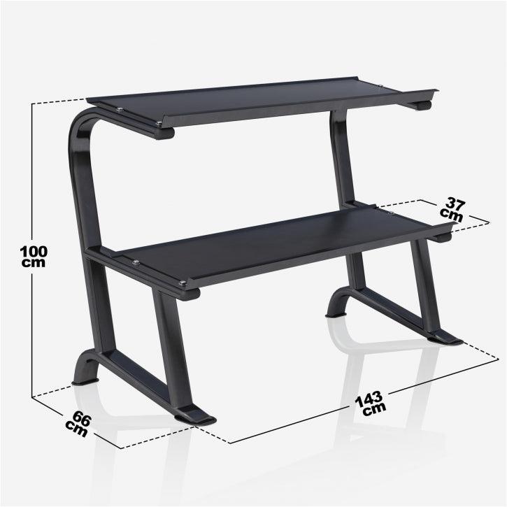 gorilla-sports-kurzhantel-set-hexagon-237-kg-inkl-ablage image 3