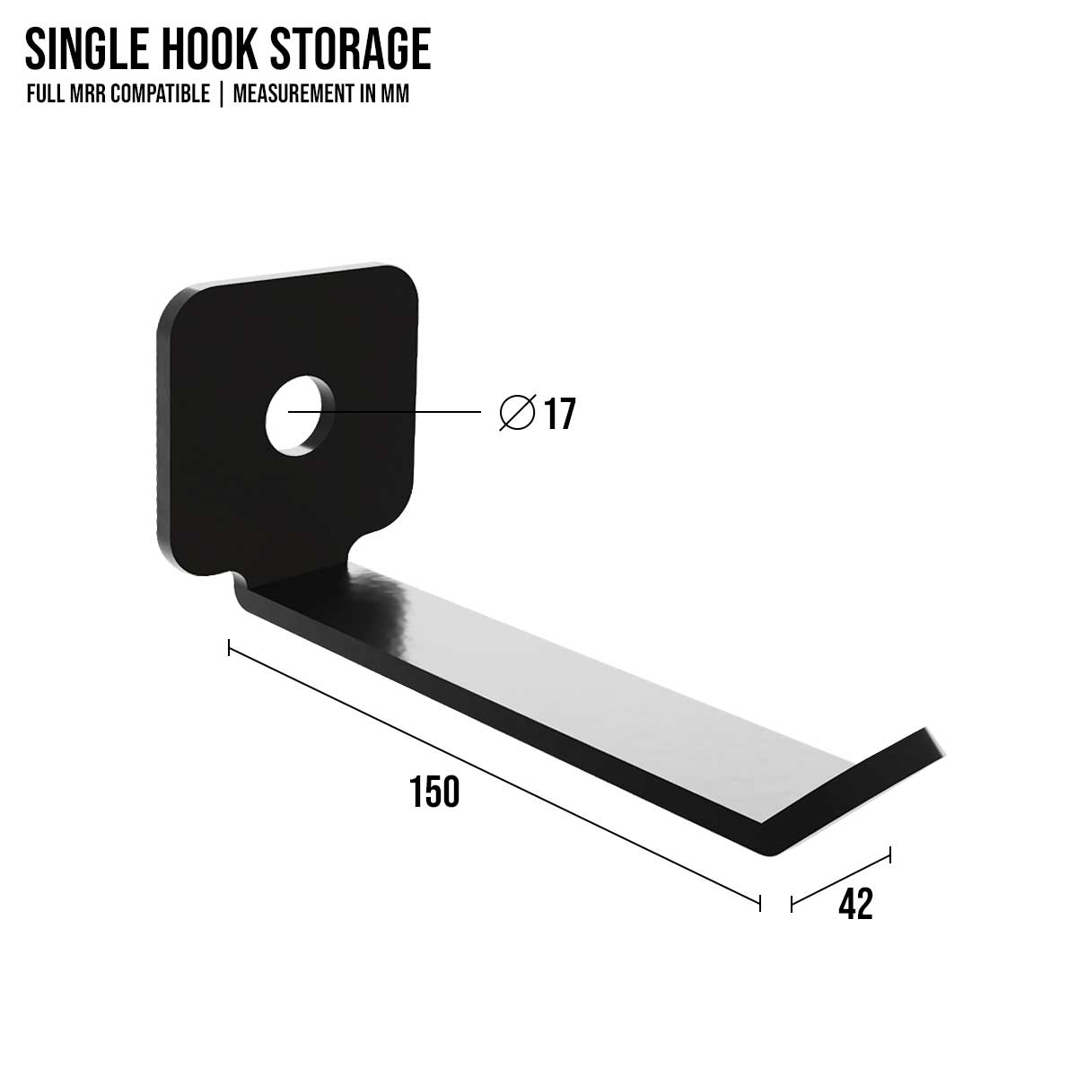 strength-shop-single-hook-storage-aufbewahrungshaken-mrr-kompatibel image 2
