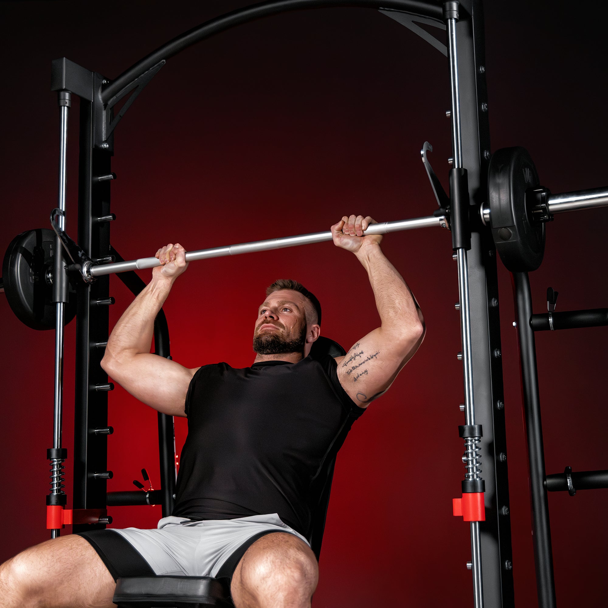 gorilla-sports-multipresse-power-rack-olympia-half-rack-kniebeugenst-nder image 7