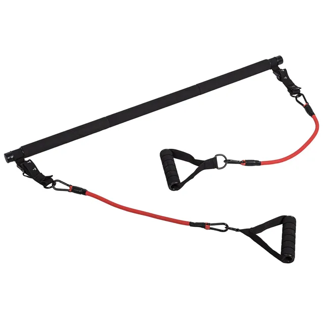 gorilla-sports-pilates-set-mit-stange-und-widerstandsb-ndern-13-18-23-kg image 1