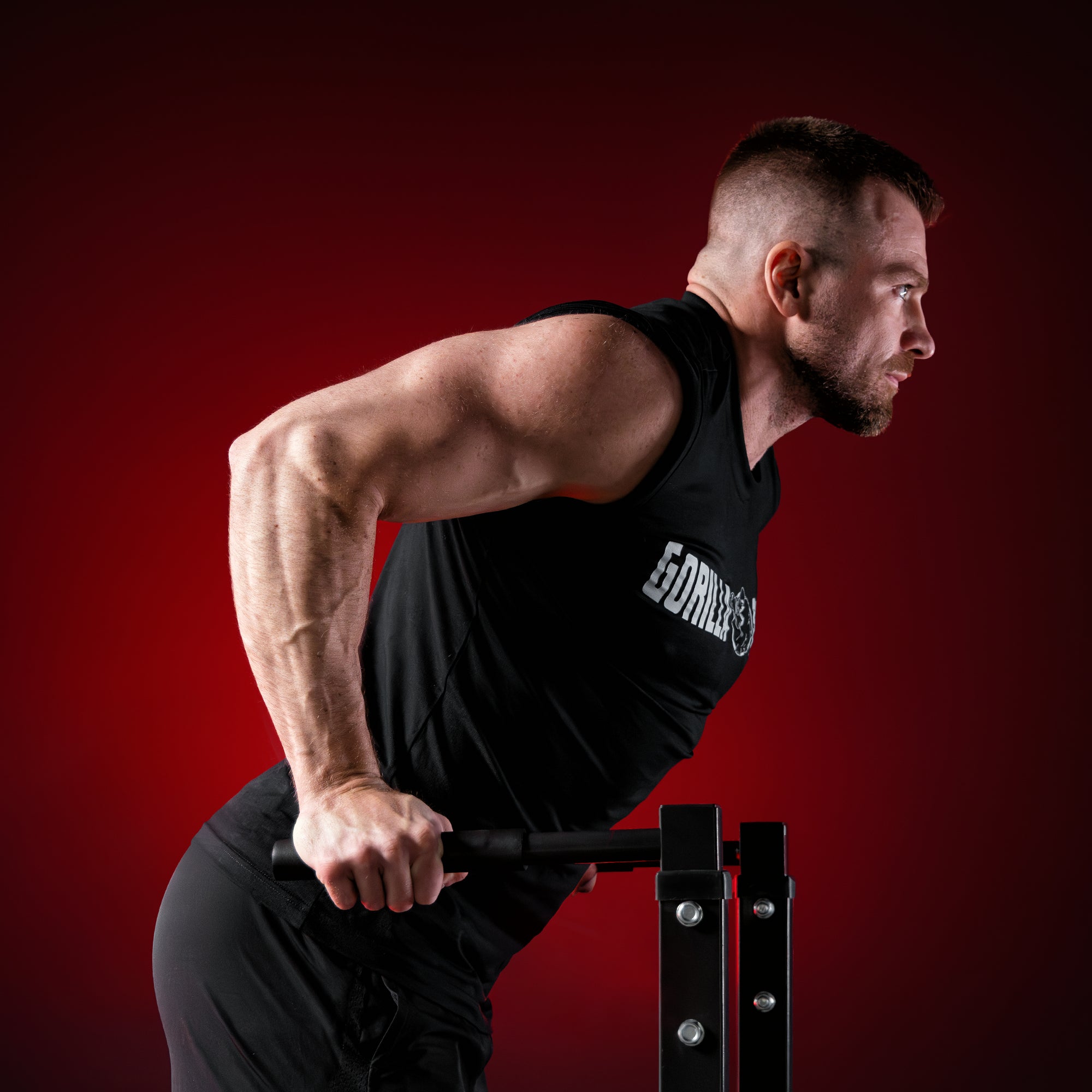 gorilla-sports-dip-station-schwarz-wei-mit-gepolsterten-griffen image 6