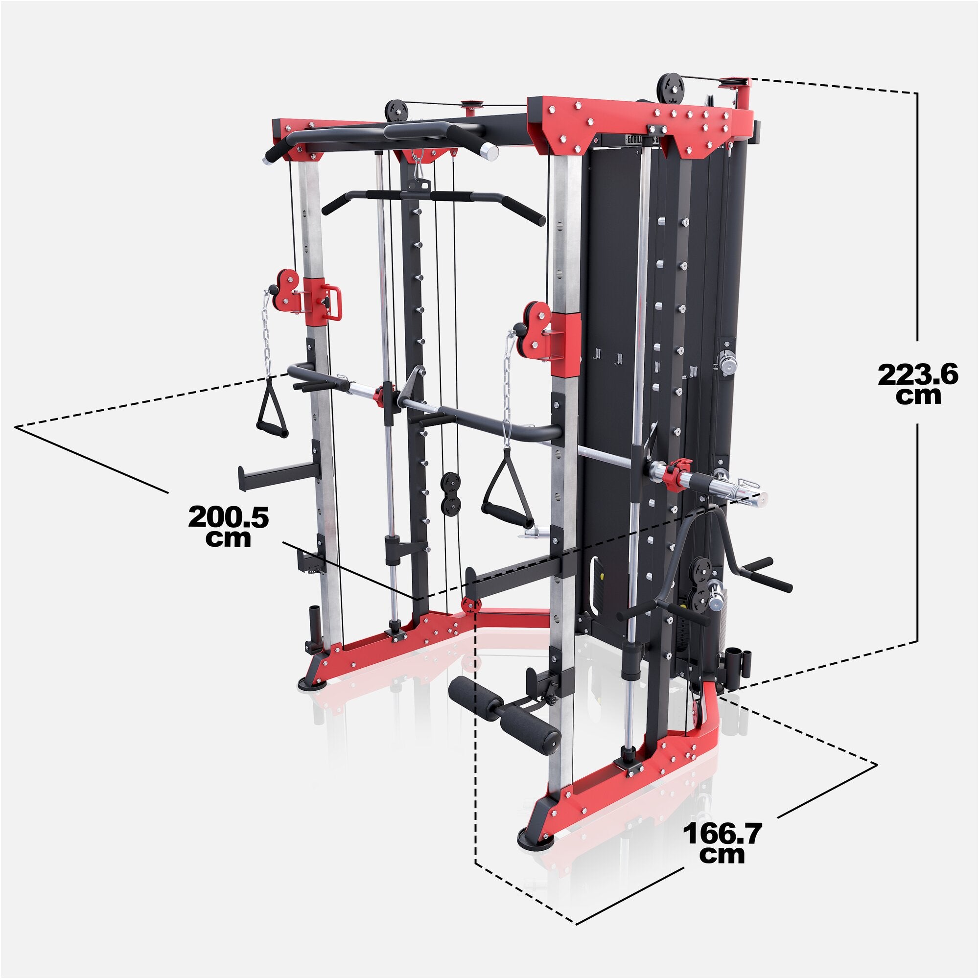 gorilla-sports-smith-machine-mit-steckgewichten-multistation-kraftstation image 6