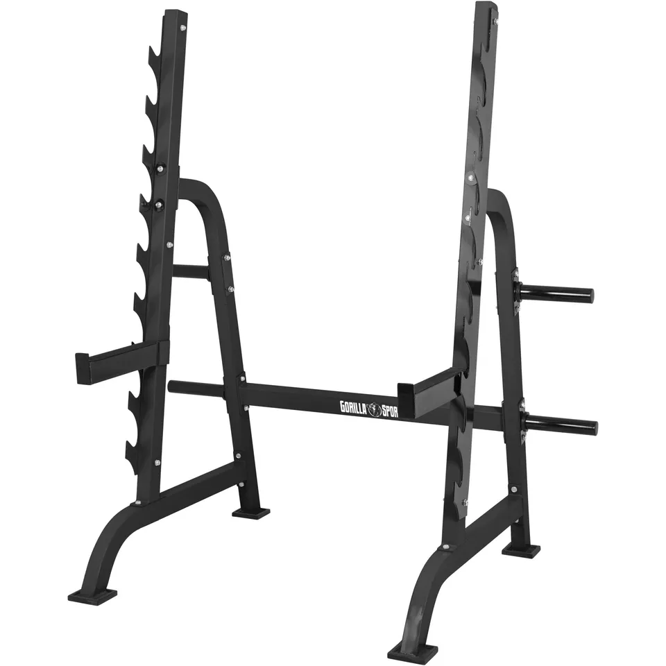 gorilla-sports-squat-rack-inkl-safety-ablagen image 1