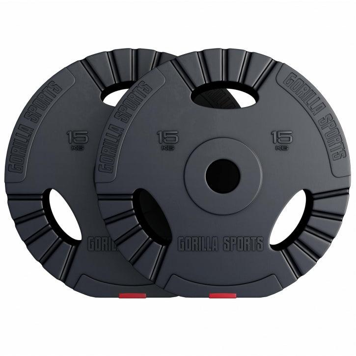 gorilla-sports-hantelscheibe-olympia-50-51-mm-kunststoff-gripper-gewichtsscheibe image 1