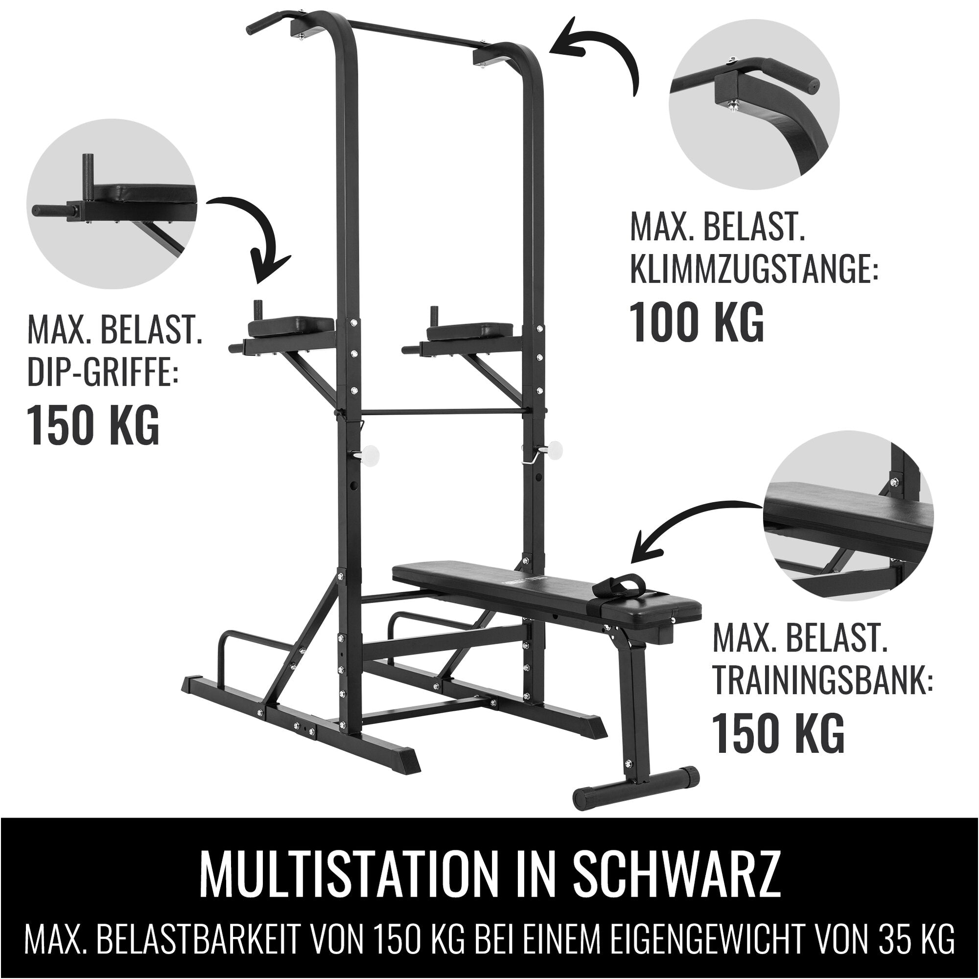 gorilla-sports-multistation-schwarz-dip-station-mit-klimmzugstange-und-hantelban image 4