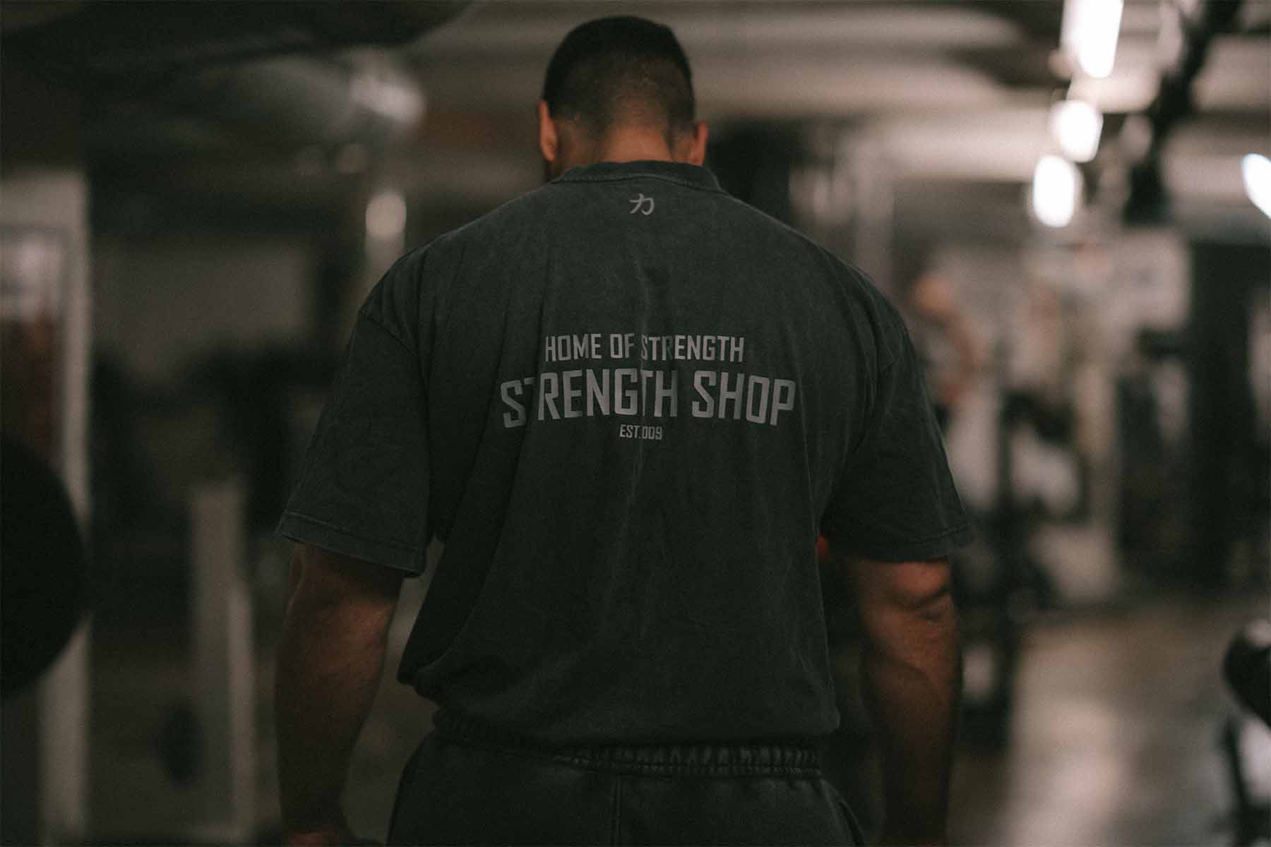 strength-shop-home-of-strength-t-shirt-stone-washed-grey-heavy-oversize image 2