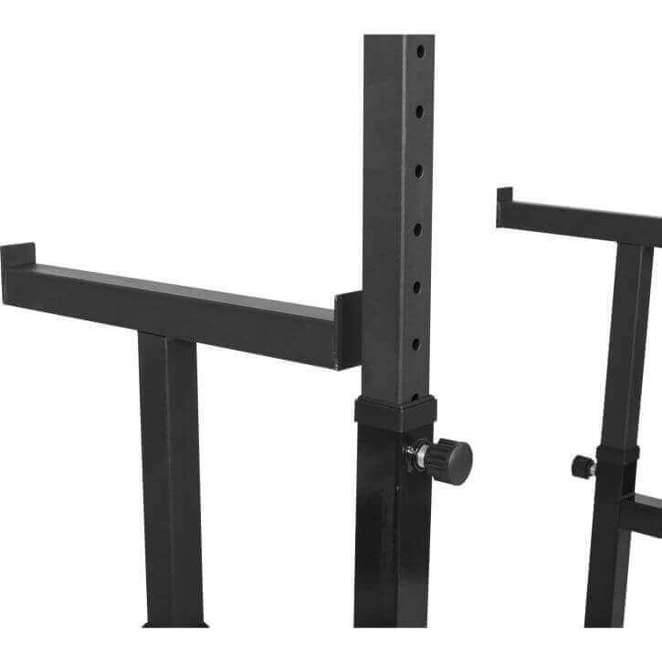gorilla-sports-squat-rack-verstellbar-inkl-langhantel-set image 3