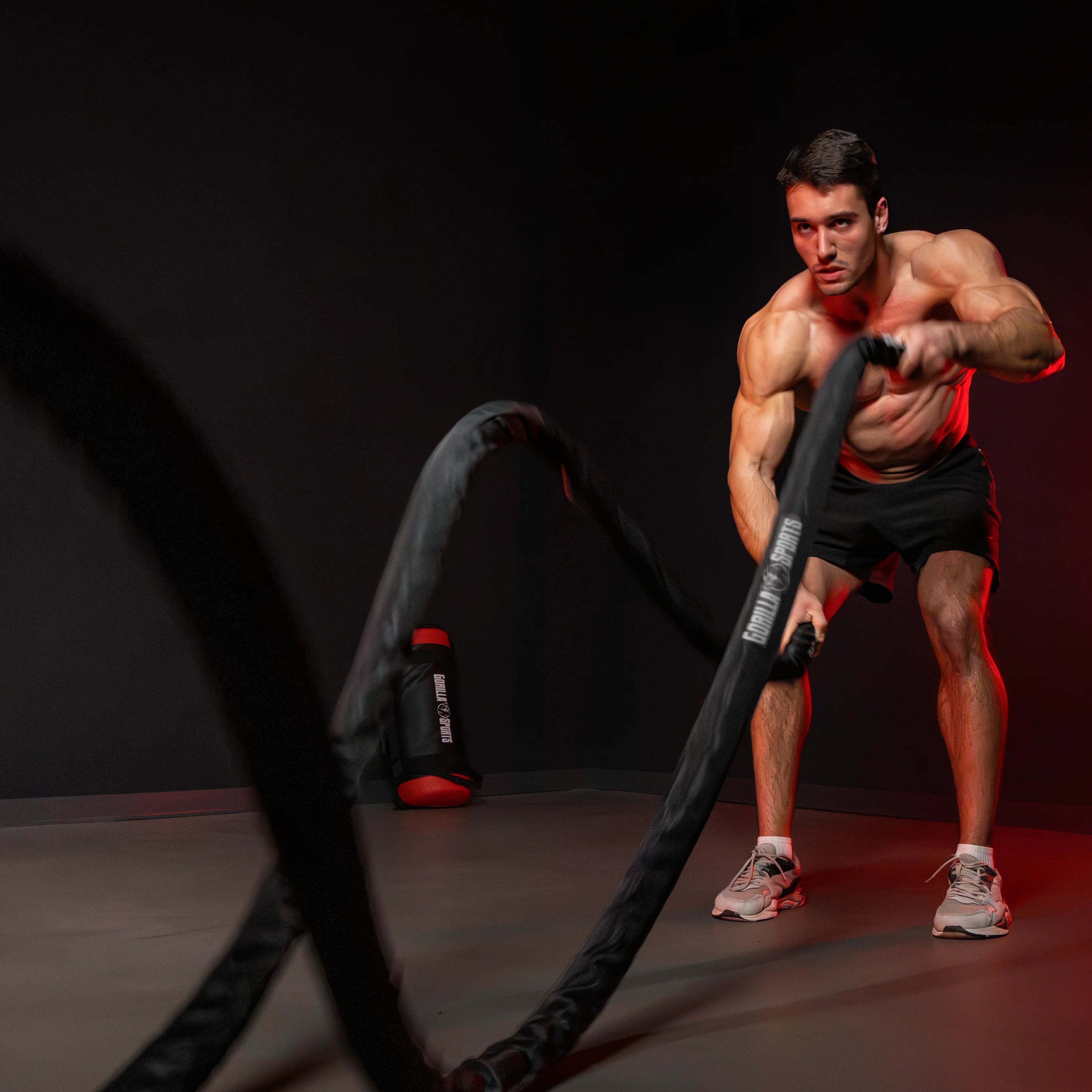 gorilla-sports-battle-rope-aus-nylon-9-15-m-inkl-wandbefestigung image 2