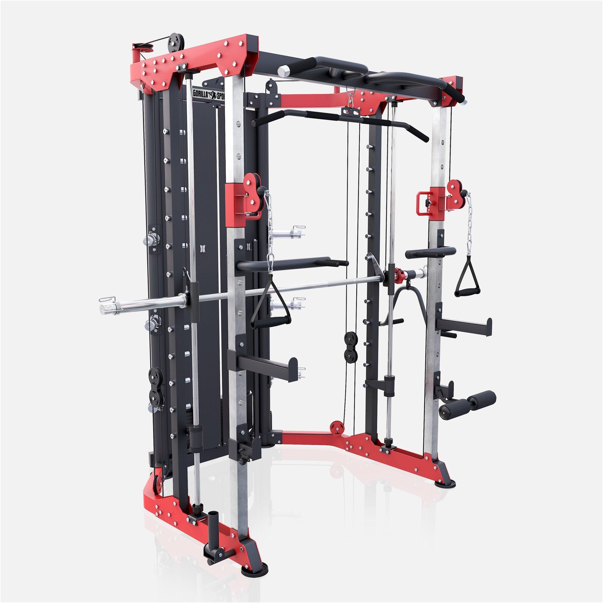 gorilla-sports-smith-machine-mit-steckgewichten-multistation-kraftstation image 4