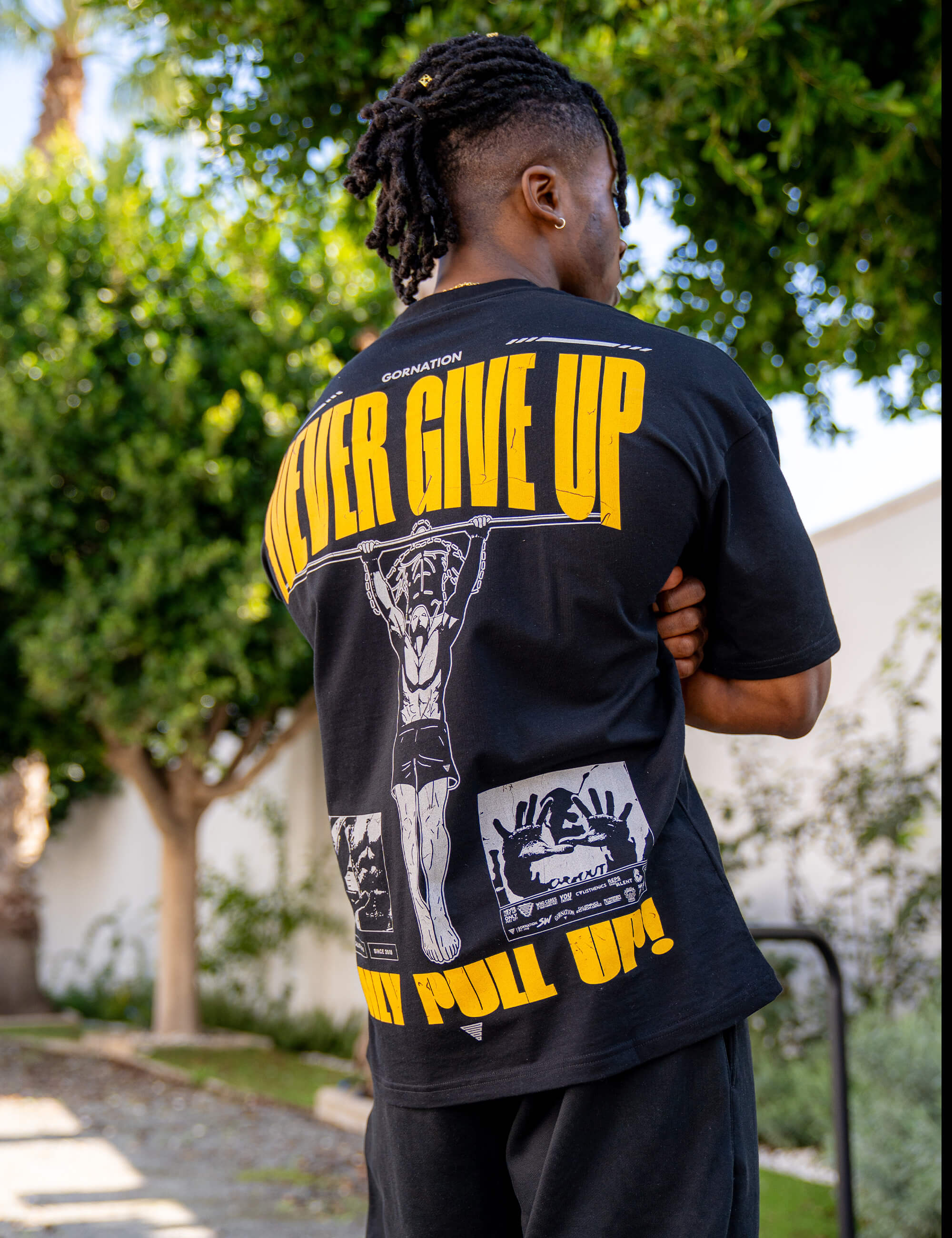 gornation-never-give-up-oversized-t-shirt-limited-edition image 5