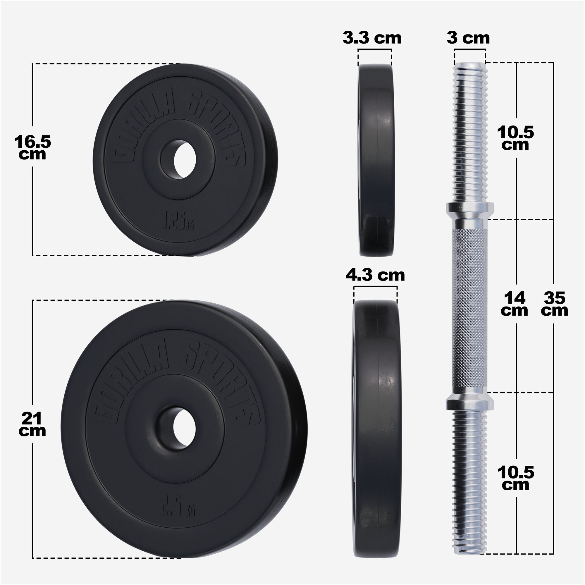 gorilla-sports-kurzhantel-set-kunststoff-20-kg-30-kg-mit-sternverschl-ssen image 4