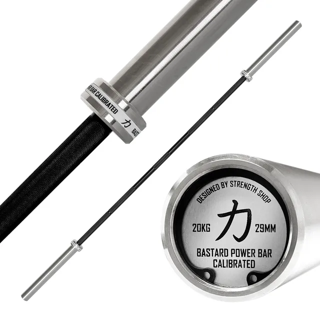 strength-shop-calibrated-bastard-power-bar-20-kg-schwarzes-chrom-bronze-buchsen- image 1