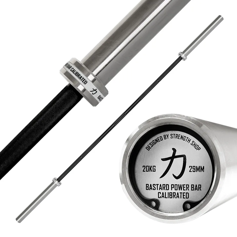 strength-shop-calibrated-bastard-power-bar-20-kg-schwarzes-chrom-bronze-buchsen- image 1