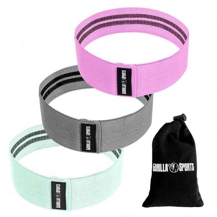 gorilla-sports-resistance-band-3er-set-aus-stoff-inkl-tragebeutel-hip-band image 1