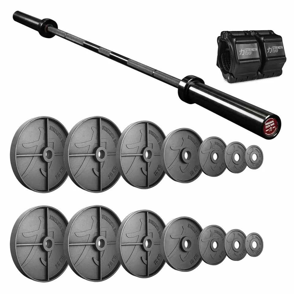 strength-shop-old-school-strength-bundle-157-5kg-deep-dish-gusseisen-set-olympia image 1