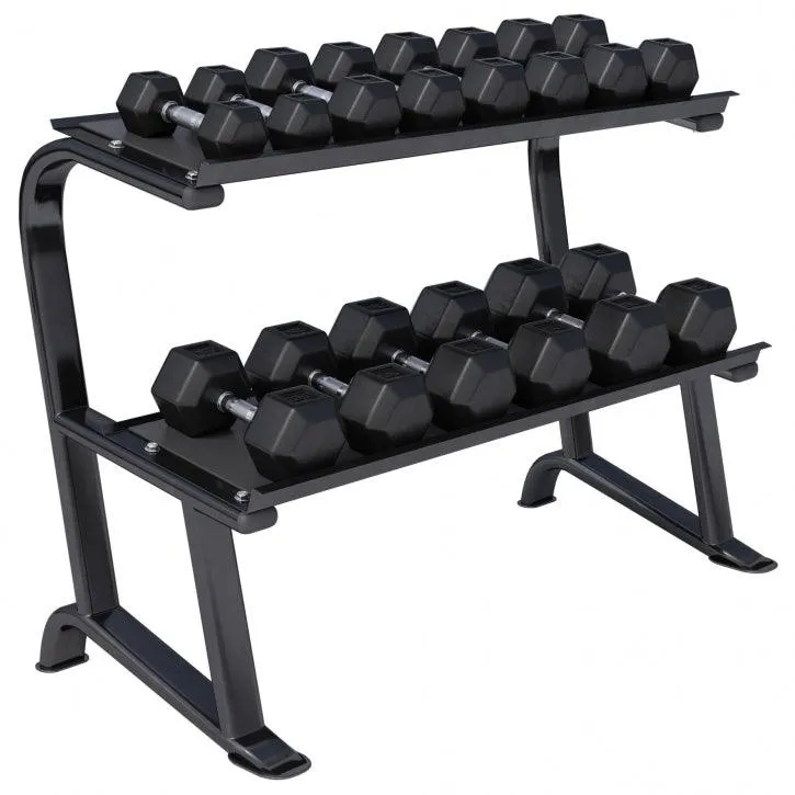 gorilla-sports-kurzhantel-set-hexagon-237-kg-inkl-ablage image 1