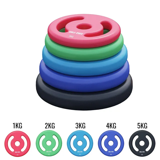 gorilla-sports-hantelscheiben-set-neopren-2-10-kg image 1