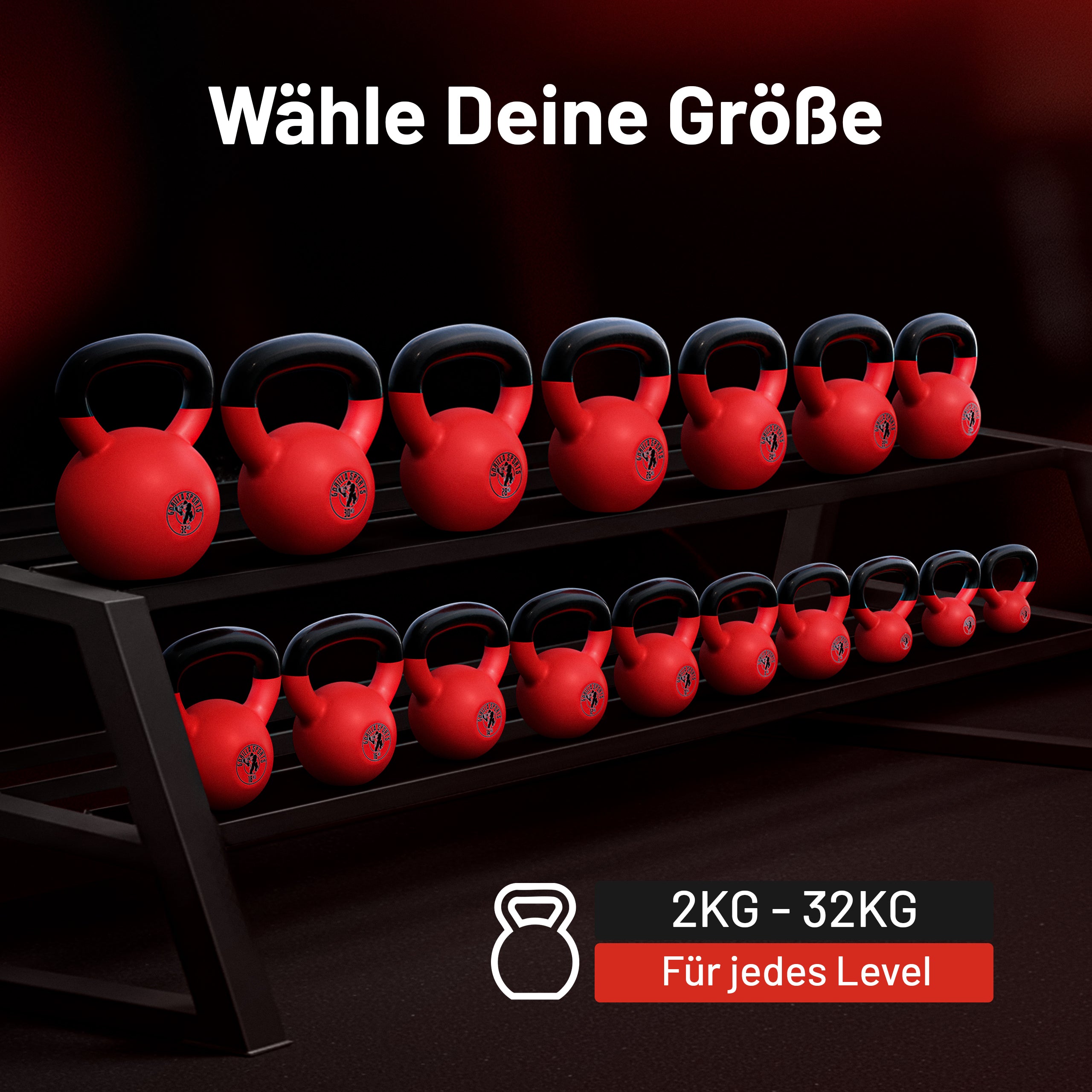 gorilla-sports-kettlebell-gusseisen-vinyl-rot-2-32-kg image 6