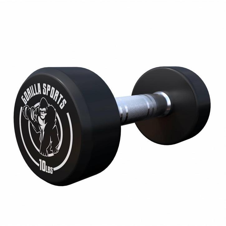 gorilla-sports-kurzhantel-gummi-2-5-27-2-kg-5-60-pfund-gusseisen-verchromt image 1