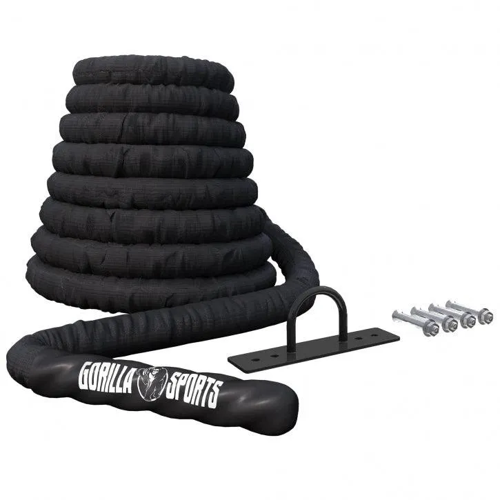 gorilla-sports-battle-rope-aus-nylon-9-15-m-inkl-wandbefestigung image 1