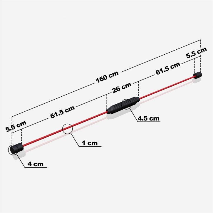 gorilla-sports-schwingstab-flexibel-160-cm-rot-schwarz image 4