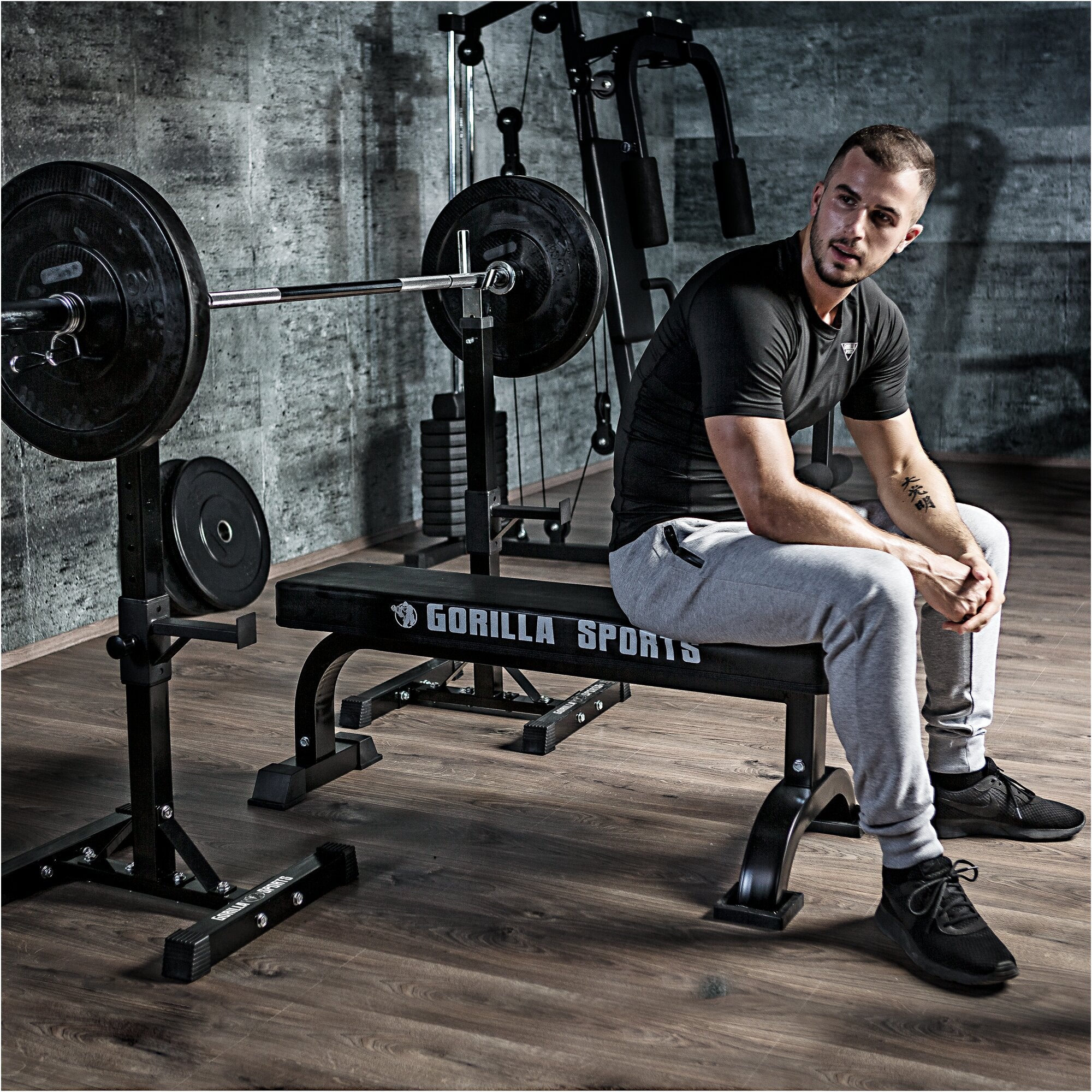 gorilla-sports-squat-rack-hantelst-nder-mobil-verstellbar-paar image 2
