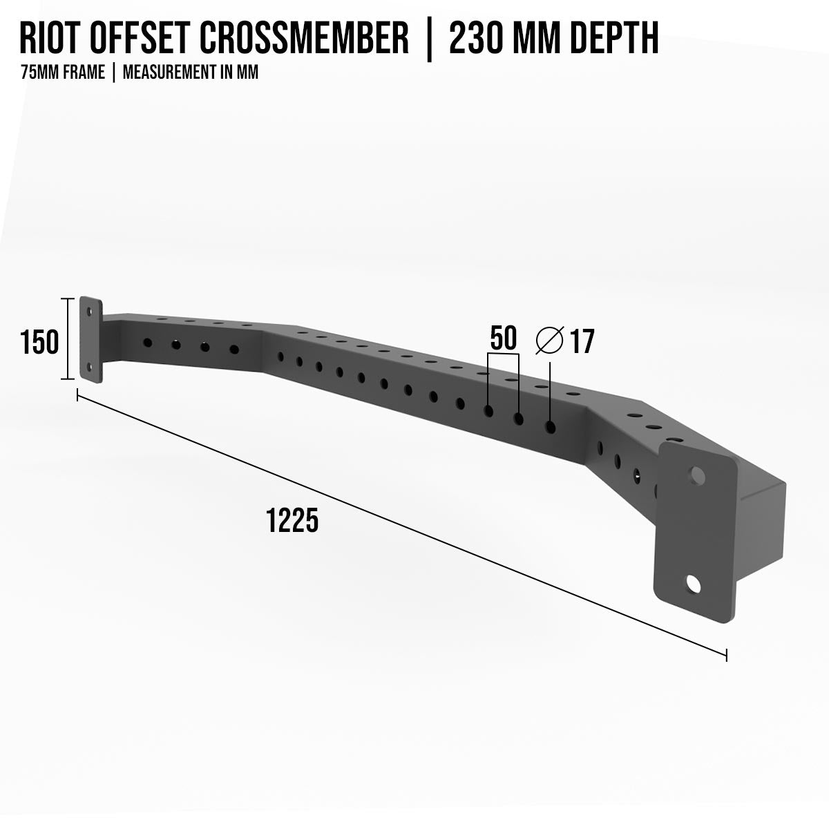 strength-shop-riot-mrr-75-versetzte-querstrebe-rack-erweiterung image 2