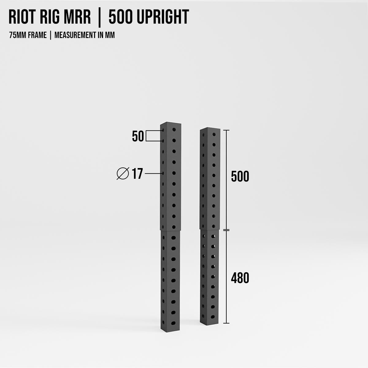 strength-shop-riot-rig-mrr-pfosten-verl-ngerungen-upright-extension image 3