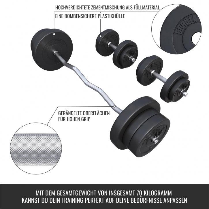 gorilla-sports-sz-curlset-kunststoff-70-kg-mit-verschl-ssen image 5