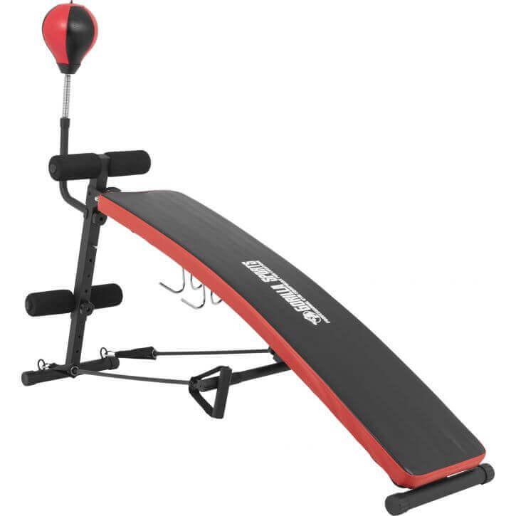 gorilla-sports-sit-up-bank-mit-punching-ball-und-widerstandsb-ndern-klappbar image 2