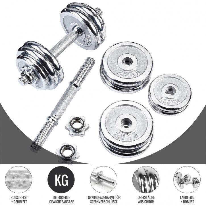 gorilla-sports-kurzhantel-set-chrom-30-kg-mit-sternverschl-ssen image 3