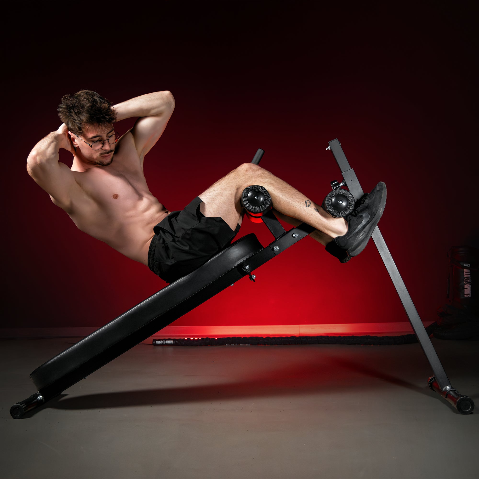 gorilla-sports-sit-up-bank-pro-verstellbar-schwarz image 2