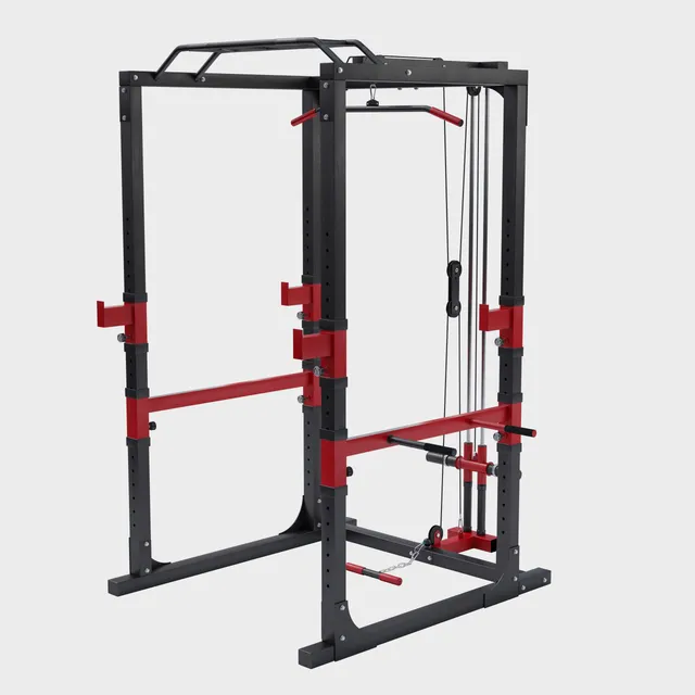 gorilla-sports-power-lifting-station-power-rack-mit-kabelzug image 1