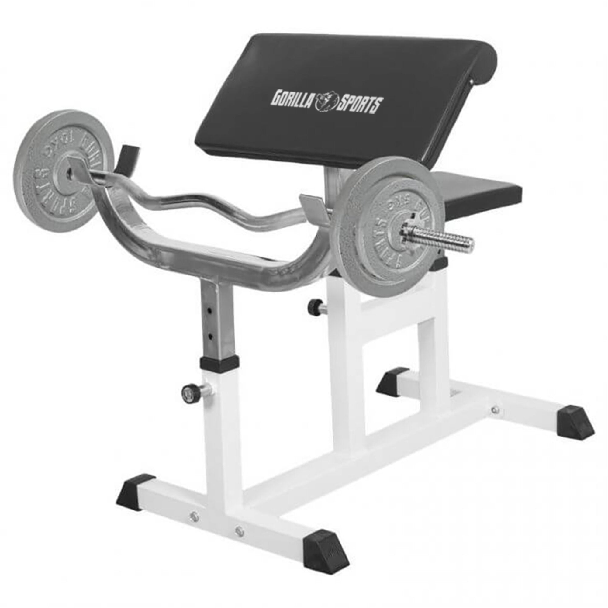 gorilla-sports-curlbank-verstellbar-inkl-curlset-gusseisen-38-kg image 1