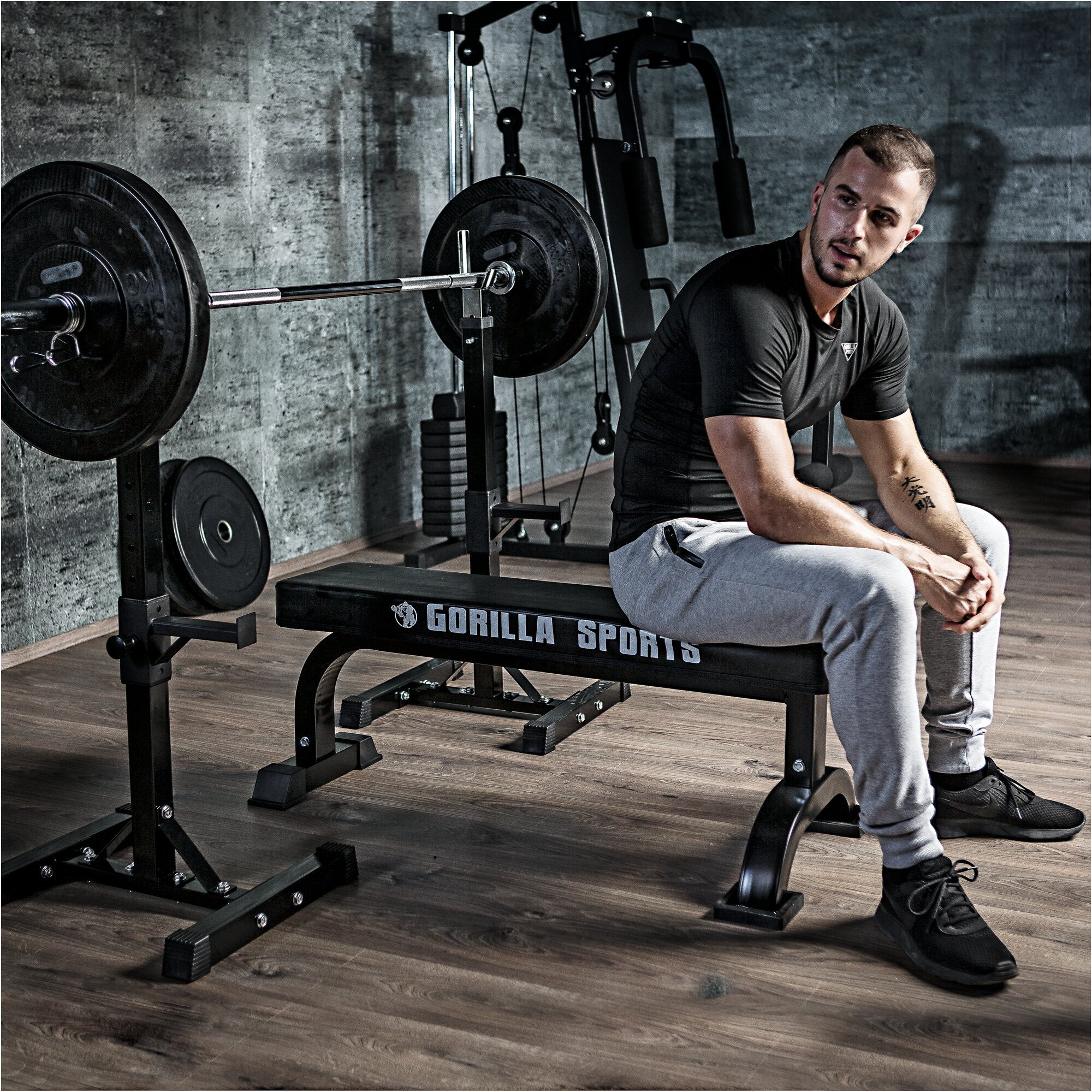 gorilla-sports-squat-rack-hantelst-nder-set-mit-curlset-kunststoff-35-kg image 2