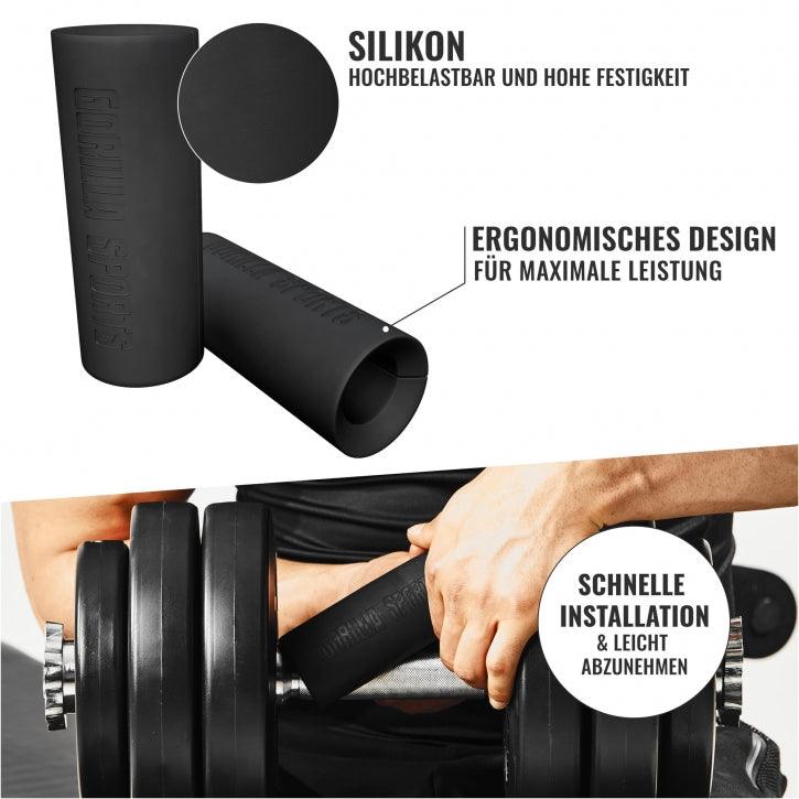 gorilla-sports-hantelgriffe-2er-set-silikon-schwarz image 3