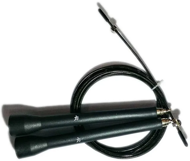 strength-shop-speed-rope-springseil-schwarz-verstellbares-cable-seil-ca-3-m image 1