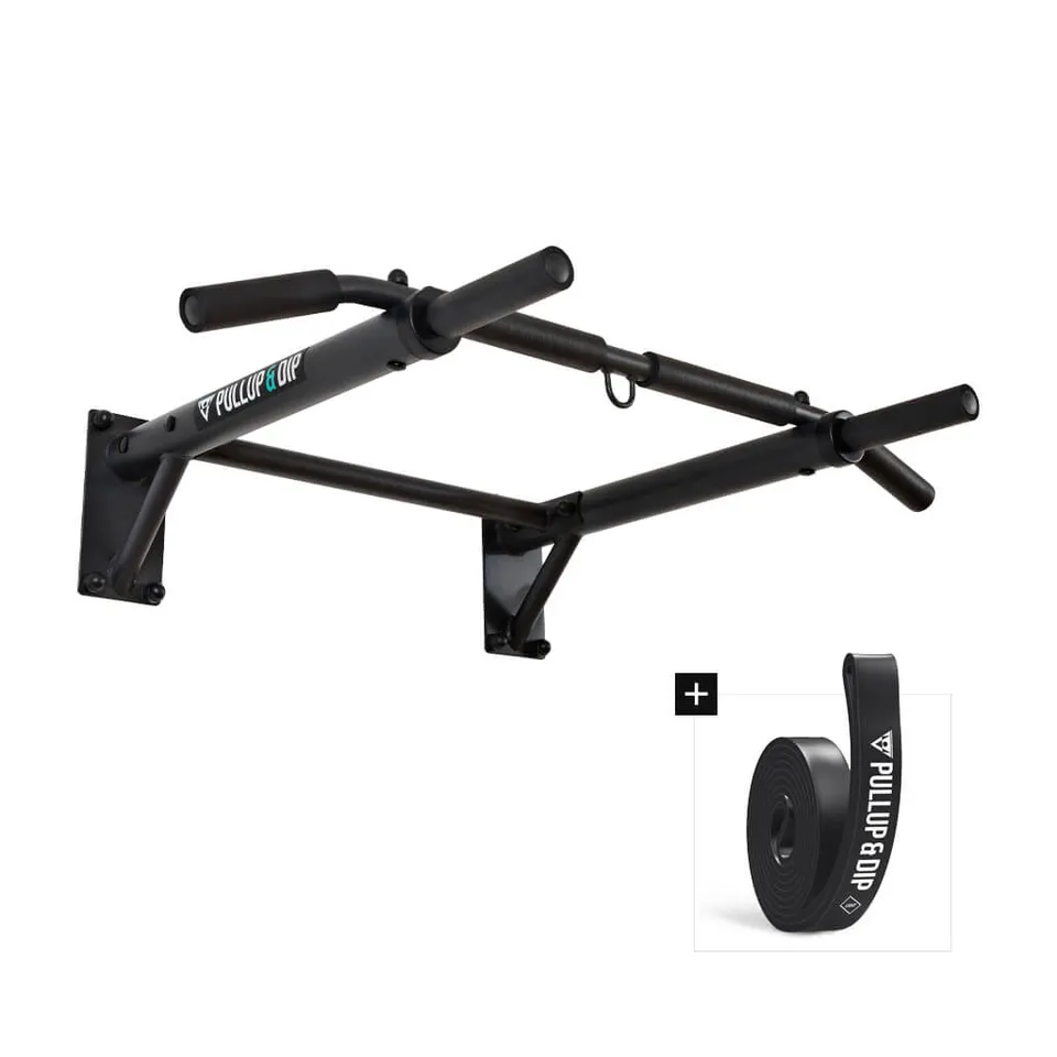pullup-dip-klimmzugstange-wand-inkl-klimmzug-band-b-ware-2-wahl image 1