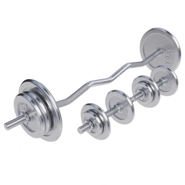gorilla-sports-sz-curlset-chrom-70-kg-mit-sternverschl-ssen image 1