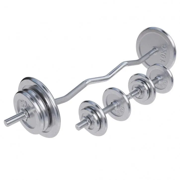 gorilla-sports-sz-curlset-chrom-70-kg-mit-sternverschl-ssen image 1