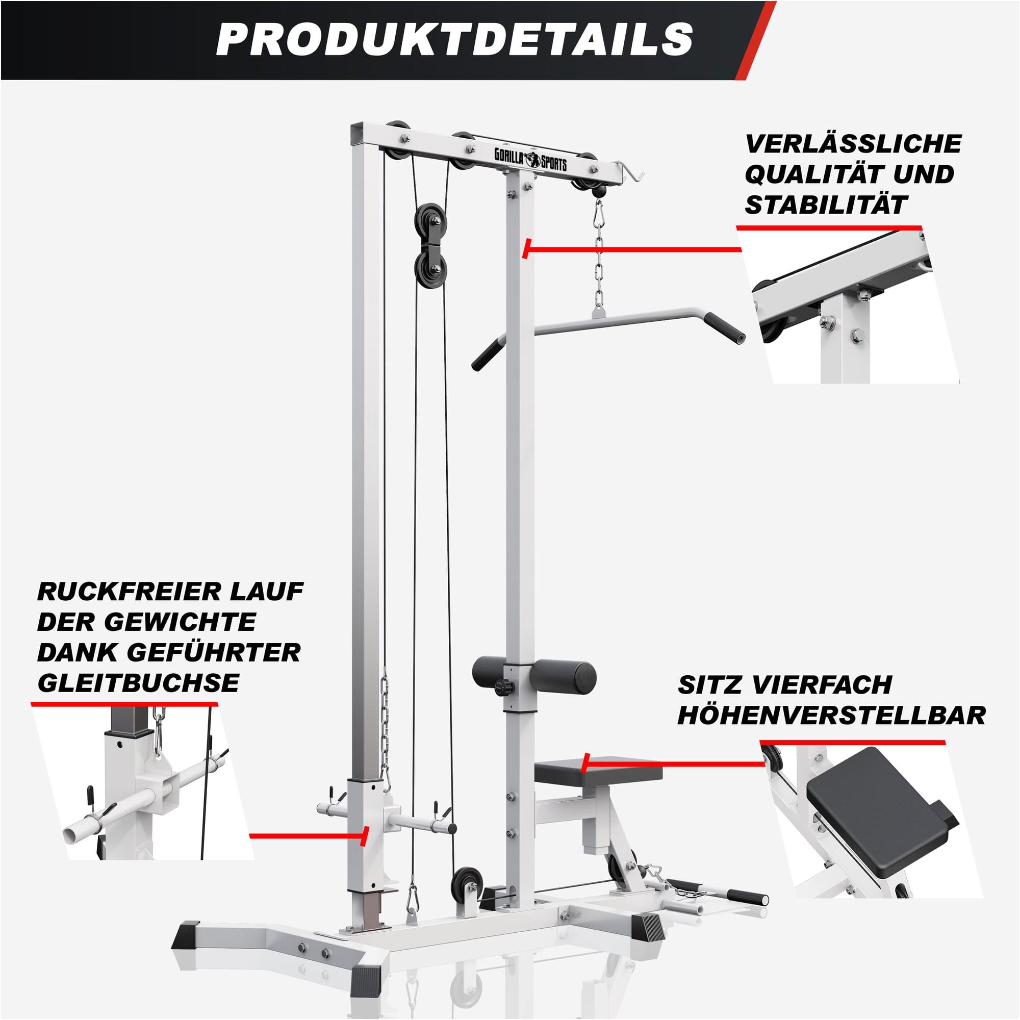gorilla-sports-latzugmaschine-latzugstation-wei-schwarz image 4