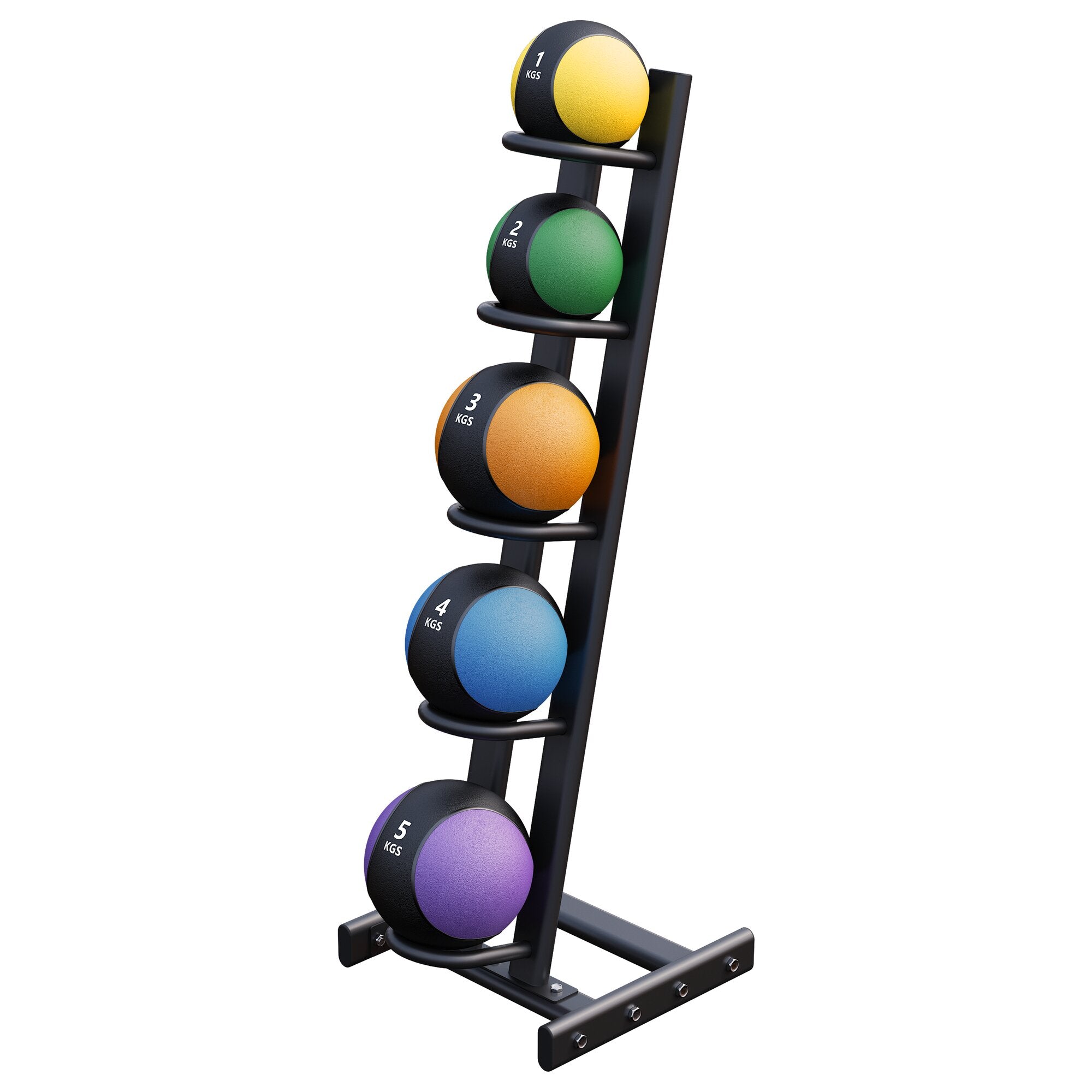 gorilla-sports-medizinball-set-gummi-1-5-kg-inkl-st-nder image 1