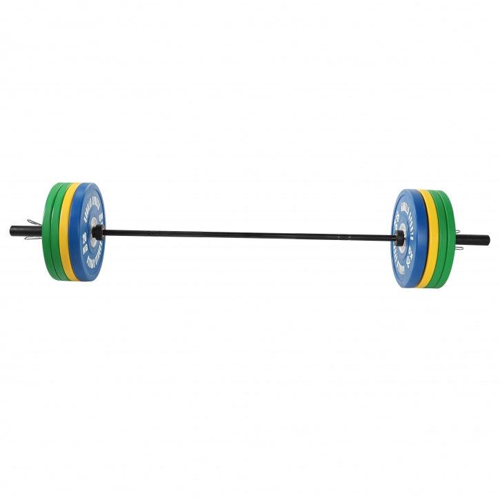 gorilla-sports-langhantel-set-olympia-bumper-plates-pro-140-kg image 3