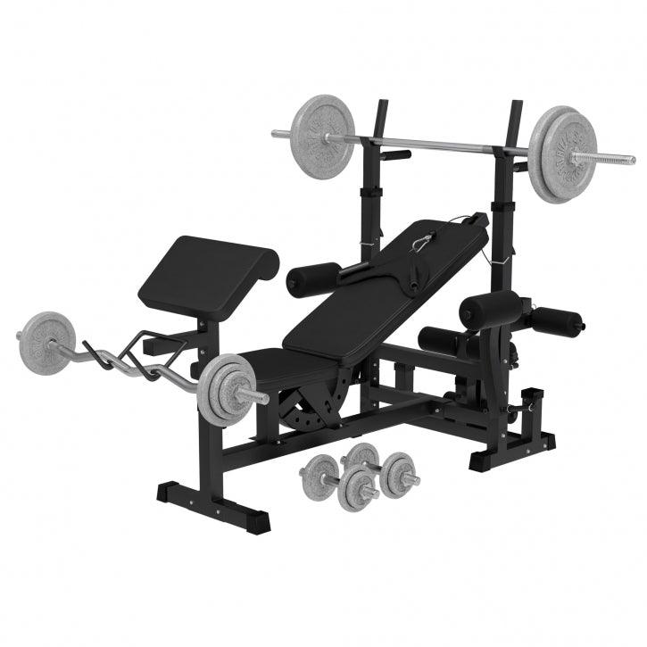 gorilla-sports-kraftstation-universal-inkl-langhantel-set-gusseisen-108-kg image 1