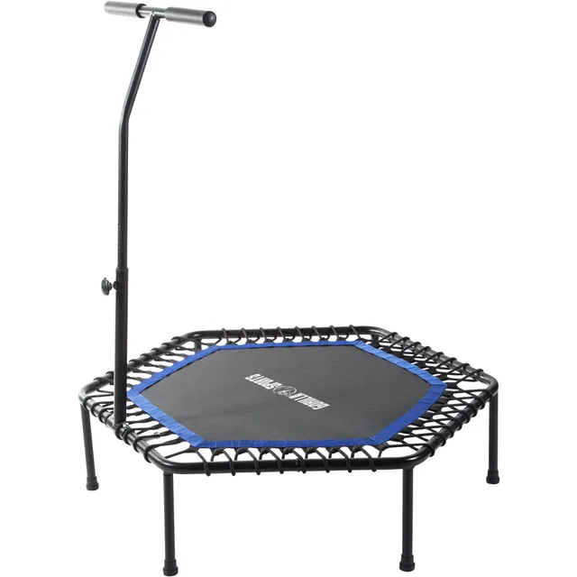 gorilla-sports-fitness-trampolin-mit-haltestange-sechseckig image 1