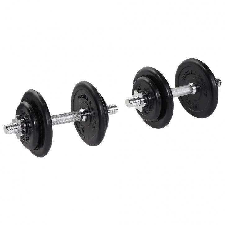 gorilla-sports-kurzhantel-set-gummi-20-kg-mit-sternverschl-ssen-2 image 1
