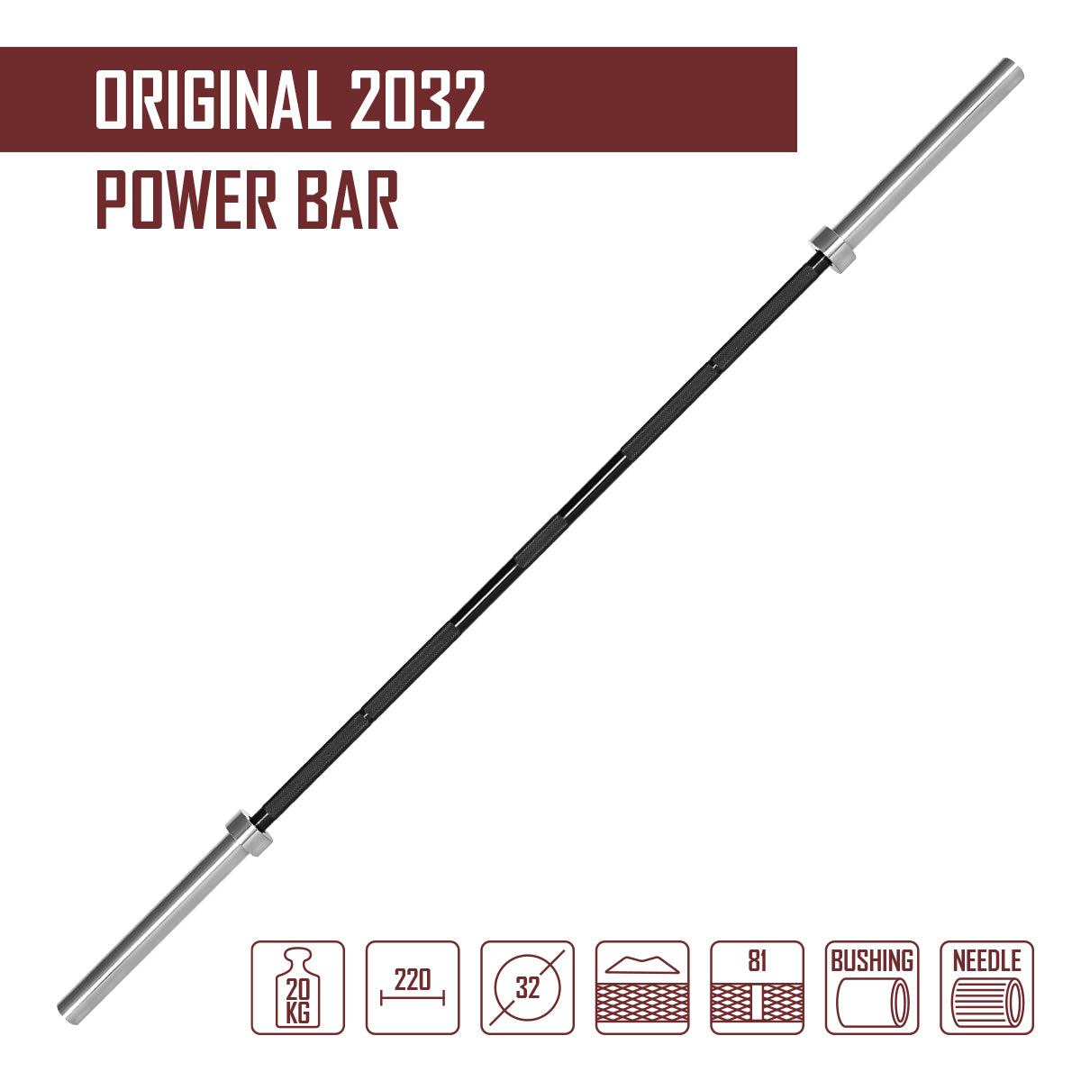 strength-shop-original-2032-power-bar-20-kg-32-mm image 2